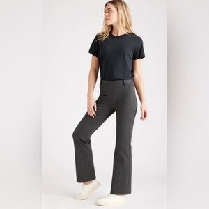 Grey Ultra-Stretch Ponte Bootcut Pant